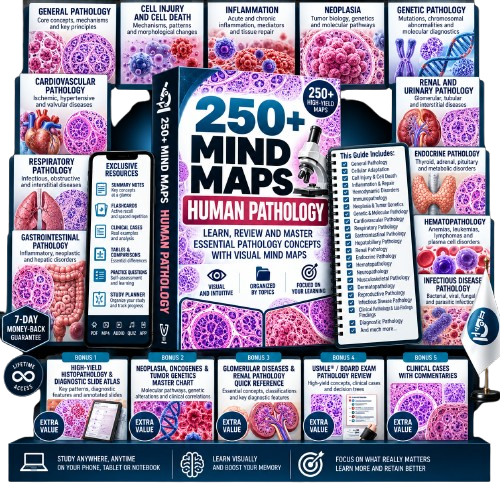 250+ Human Pathology Mind Maps Pack